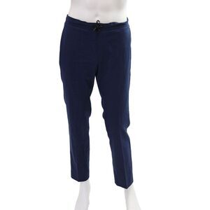 Sandro Men's Drawstring Waist Flat Front Straight Leg Pants Navy Blue Size 40